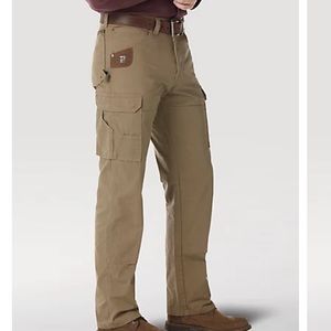 Wrangler Riggs Workwear Ripstop Cargo Pants in Bark